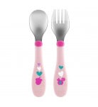 Набір Chicco Ложка і вилка Spoon&Fork Pink