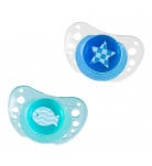 Пустушка Chicco Physio Аir Star and fish Силікон 6-16 міс 2 шт 