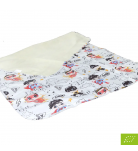 Пелюшка вологостійка Еко Пупс Eco Cotton Дитячі супергерої 65х90 см
