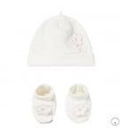 Комплект BluKids Better Cotton Шапка Пінетки White Flower, р. 50-86