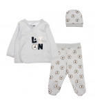 Комплект Hello Baby Льоля Повзуни Шапочка 23KHLBUSET022-024 Grey, р. 68
