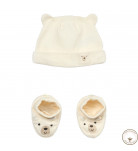 Комплект шапочка пінетки Blukids Bio Cotton 6465666