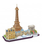 3D пазл-конструктор Cubic Fun City Line Paris 114 деталей 