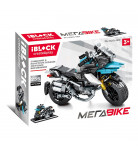 Конструктор IBLOCK Megabike Мотоцикл металік блакитний 255 ел