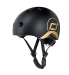 Шолом захисний Scoot&Ride Black з ліхтариком 45-51 см (XXS/XS)