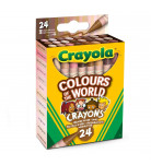 Набір воскових крейд Crayola Colours of the World 24 шт