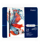 Олівці кольорові Marco Fairy Fish 24 шт