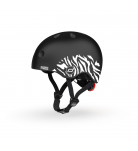 Шолом захисний ScootRide Зебра з ліхтариком 45-51см. (XXS/XS)