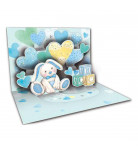 Вітальна листівка Happy com 3D Baby Boy