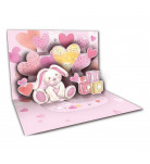 Вітальна листівка Happy com 3D Baby Girl