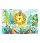 Вітальна листівка Happy com 3D Lion