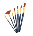 Набір професійних нейлонових пензликів Brushme 7 шт
