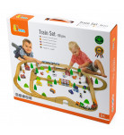 Дерев'яна залізниця Viga Toys Train set 90 ел