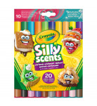 Набір двосторонніх фломастерів Crayola Silly Scents Broard Line 10 шт