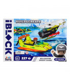 Конструктор Kids Hits IBlock Junior Поліцейський вертоліт та катер зі злочинцем 227 ел