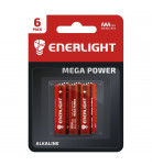Батарейка Enerlight mega power AAA BLI 6 шт