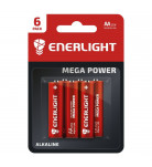 Батарейка Enerlight mega power AA BLI 6 шт