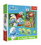 Пазл Trefl 2 в 1 Мемо The Smurfs Смурфікам весело