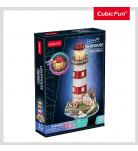 Конструктор-головоломка Cubic Fun 3D Puzzle Night edition Маяк 72 ел