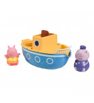 Набір іграшок для ванної Tomy Свинка Пеппа, дідусь Свин та корабель