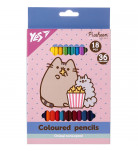 Олівці кольорові двокольорові Yes Pusheen 18 шт
