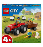 LEGO City Червоний фермерський трактор із причепом і вівцями 60461