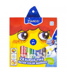 Фломастери Marco Super Washable 24 кольори