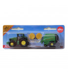 Трактор Siku John Deere із прес-підбирачем