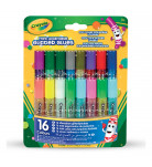 Набір клею Crayola Mini Washable glitter glue з блискітками 16 шт