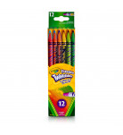 Набір олівців Crayola Twistables з ластиком 12 шт