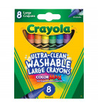 Набір великих воскової крейди Crayola Ultra clean washable 8 шт