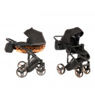 Універсальна коляска 2 в 1 Junama Mirror Blysk 01 Black/Gold 