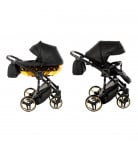 Універсальна коляска 2 в 1 Junama Mirror Blysk 02 Black/Gold 