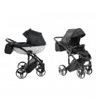 Універсальна коляска 2 в 1 Junama Mirror Satin 01 Black/Grey 