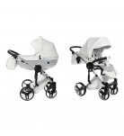 Універсальна коляска 2 в 1 Junama Mirror Satin 04 White/Grey 