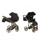 Універсальна коляска 2 в 1 Junama Diamond S-line 02 Black/Gold 