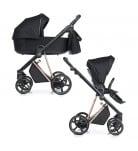 Універсальна коляска 2 в 1 Roan Ivi Eco Black Rose Gold