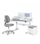 Комплект меблів ErgoKids Парта Тумба Крісло TH-325 Grey L