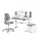 Комплект меблів ErgoKids Парта Тумба Крісло TH-330 Grey L