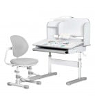 Комплект Mealux Парта Крісло Лампа Nemo XL Grey