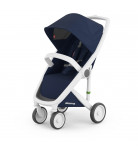 Прогулянкова коляска Greentom Classic Blue White