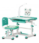Комплект Mealux Evo-kids Парта Стілець Лампа BD-04 Z XL Teddy