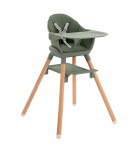 Стільчик для годування 2 в 1 Kikka boo Woody Army Green