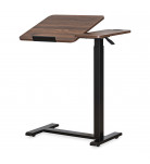 Приставний комп'ютерний стіл Mealux Hommex Mobidesk Duo USB Walnut