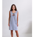 Нічна сорочка для годування Мамин Дом Simple Grey Melange