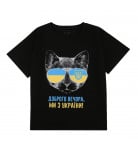 Футболка Flamingo Patriot cat black, р. 122
