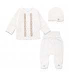 Комплект Flamіngo Льоля Повзунки Шапочка Vyshyvanka beige