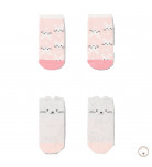 Набір шкарпеток BluKids Organic Cotton Pink Cats 2 шт