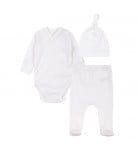 Комплект Krako Боді Повзунки Шапочка Bedtime story white, р. 50-56