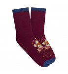 Шкарпетки утеплені Duna Merry Christmas burgundy